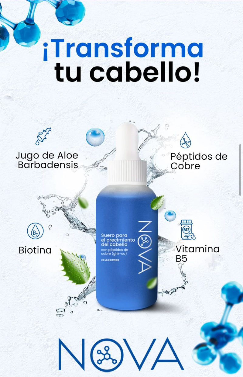 NOVA - SUERO PARA EL CRECIMIENTO DEL CABELLO