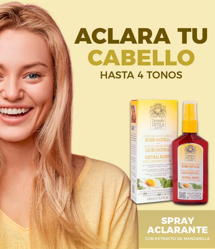 INTEA SPRAY ACLARADOR: LUMINOSIDAD NATURAL PARA TU CABELLO